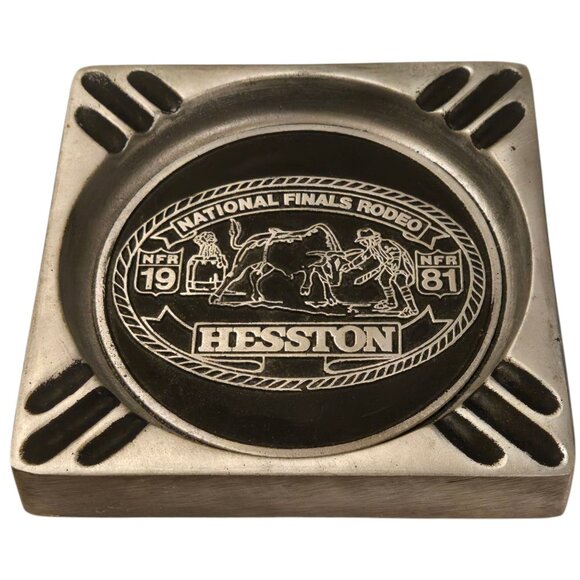 1981 Rodeo Cowboy Ashtray NFR Clown RARE National Finals Bullfighters Vintage - Picture 2 of 16